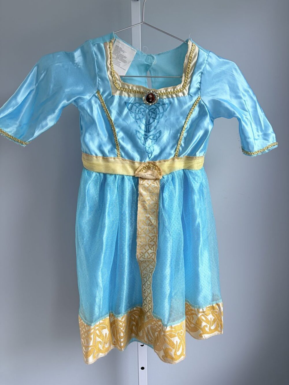 Disney Pixar Brave Merida Blue Fantasy Play Costume Dress Girls 4-6X